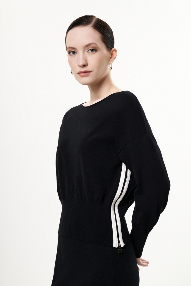 Женский чёрный джемпер 4