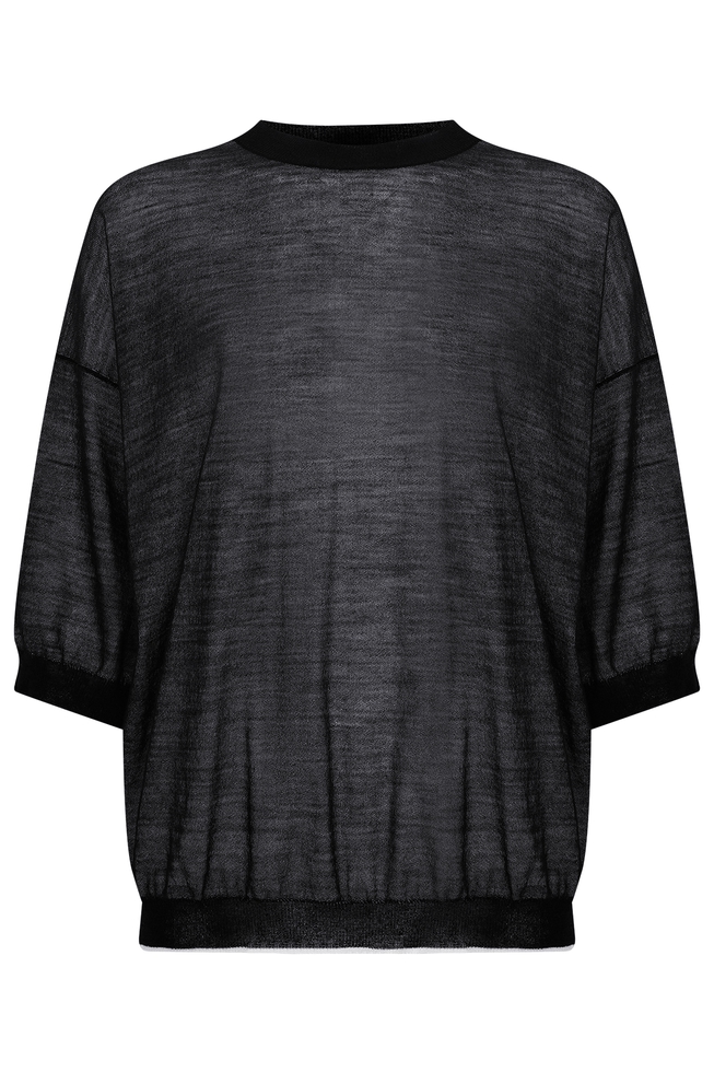 Женский чёрный джемпер 6