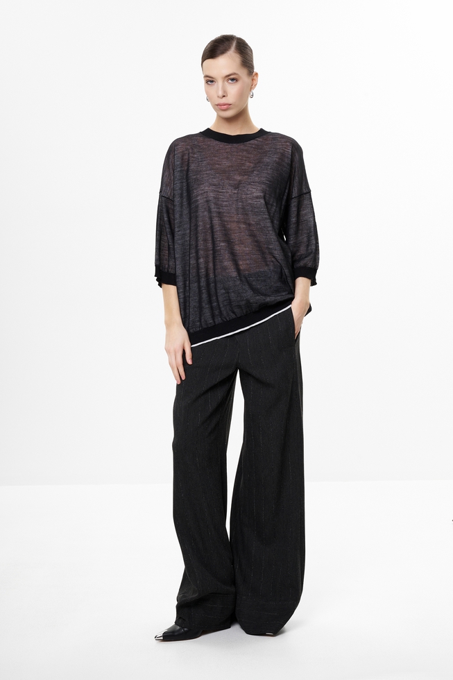 Женский чёрный джемпер 3