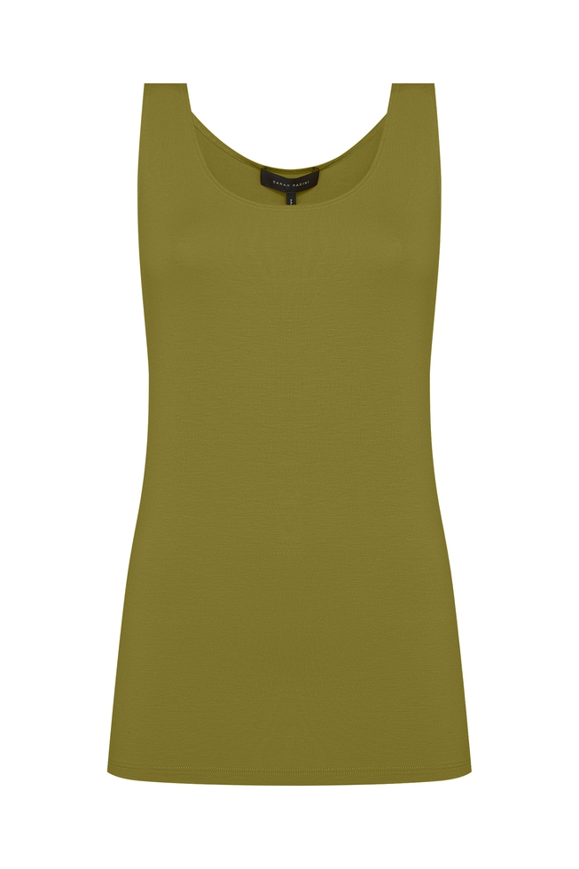 Женский зелёный топ 5