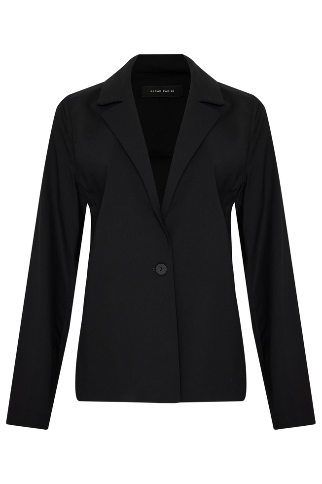 Женский чёрный жакет 7