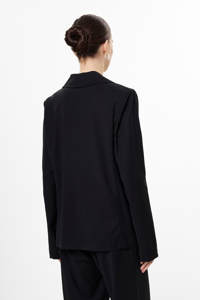 Женский чёрный жакет 2