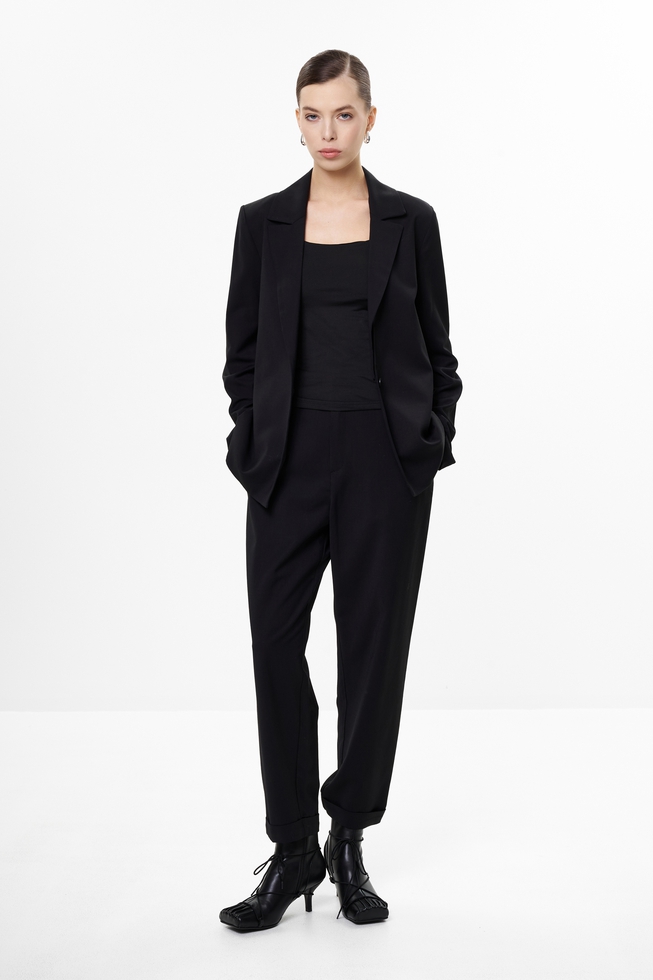 Женский чёрный жакет 3