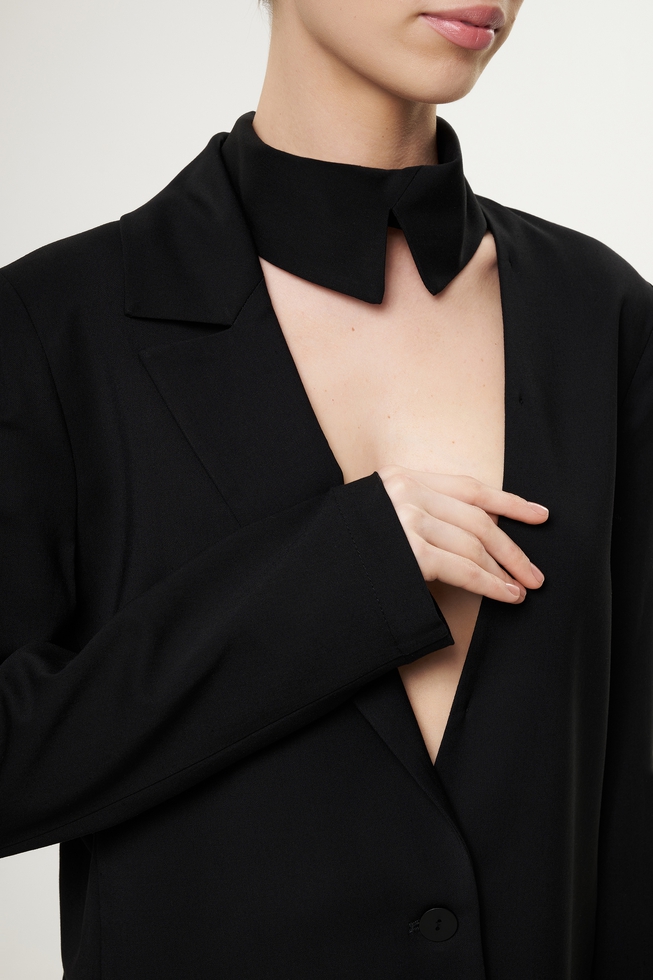 Женский чёрный жакет 5