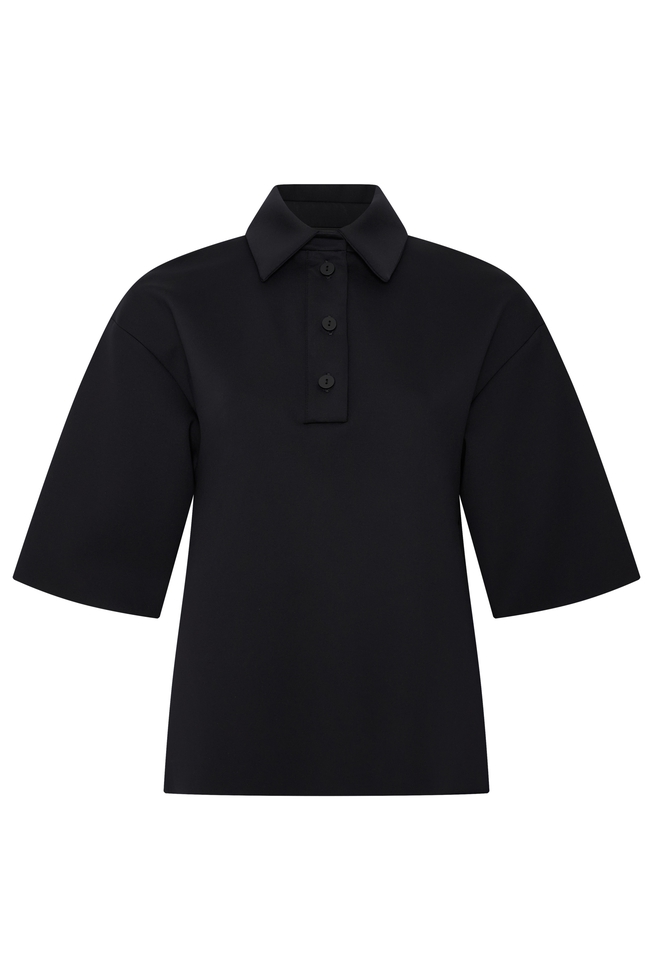 Женский чёрный топ 5