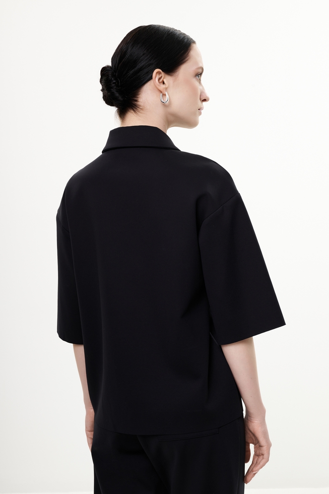 Женский чёрный топ 2