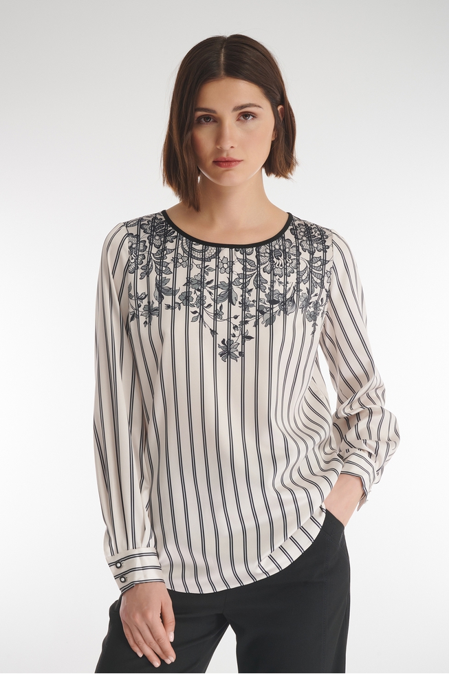 Блузка с длинным рукавом и принтом  2