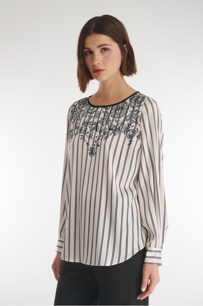 Блузка с длинным рукавом и принтом  3