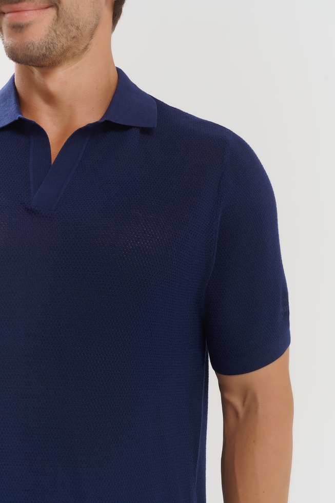 Мужское хлопковое поло 4