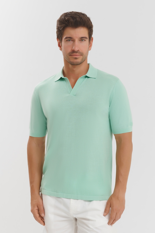 Мужское хлопковое поло 1