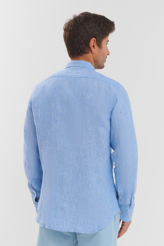 Мужская льняная рубашка 2