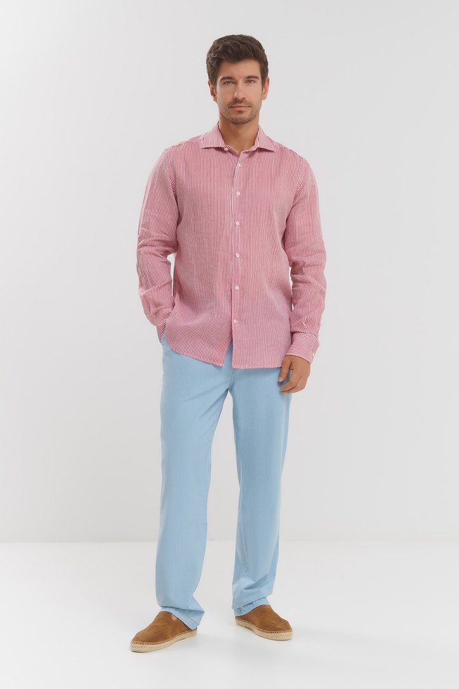 Мужская льняная рубашка 3