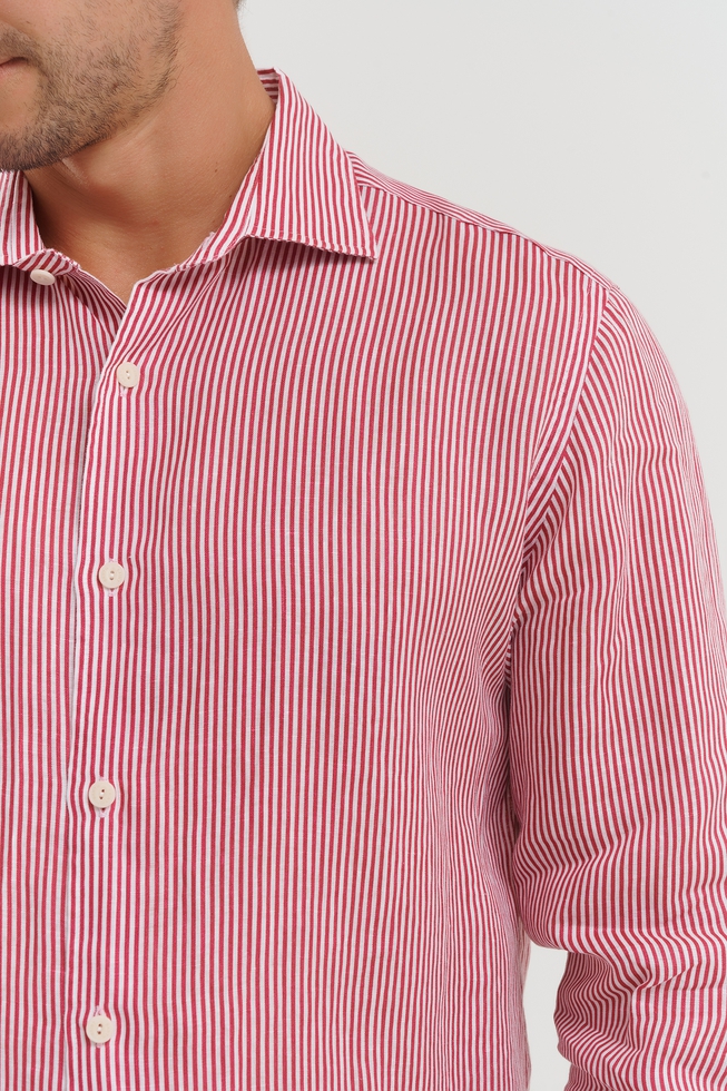 Мужская льняная рубашка 4