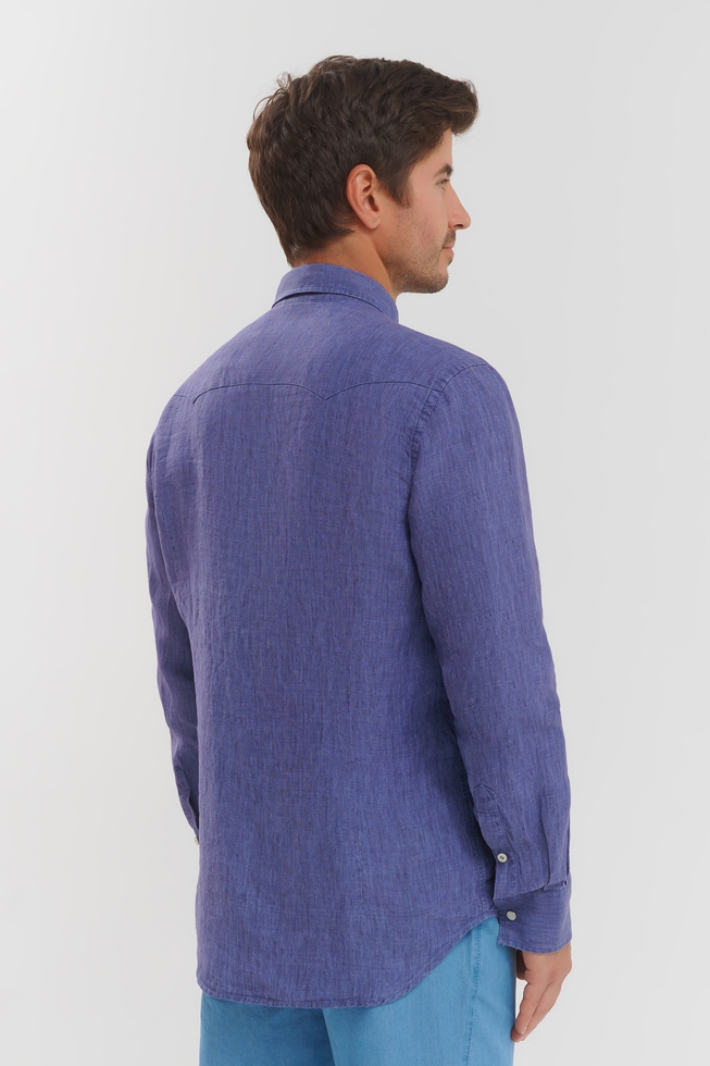 Мужская льняная рубашка 2