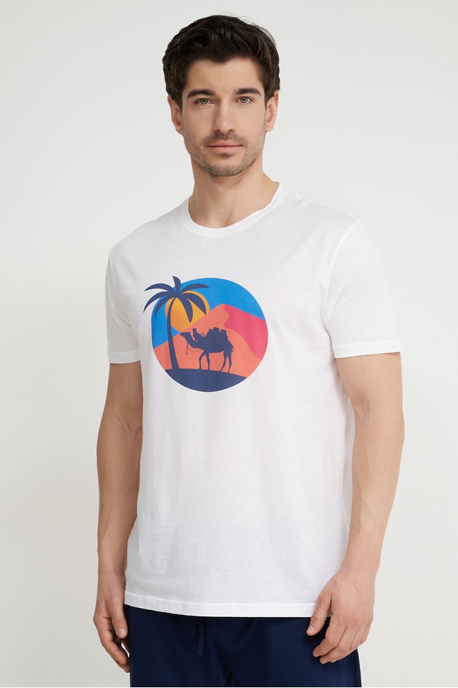  Мужская хлопковая футболка  1