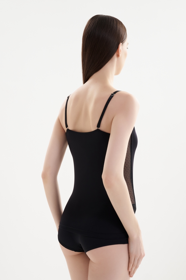  Женский черный топ  3