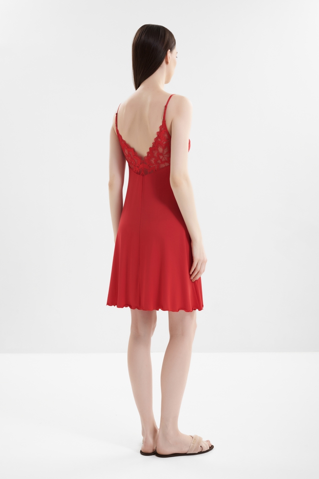  Красная короткая сорочка  2