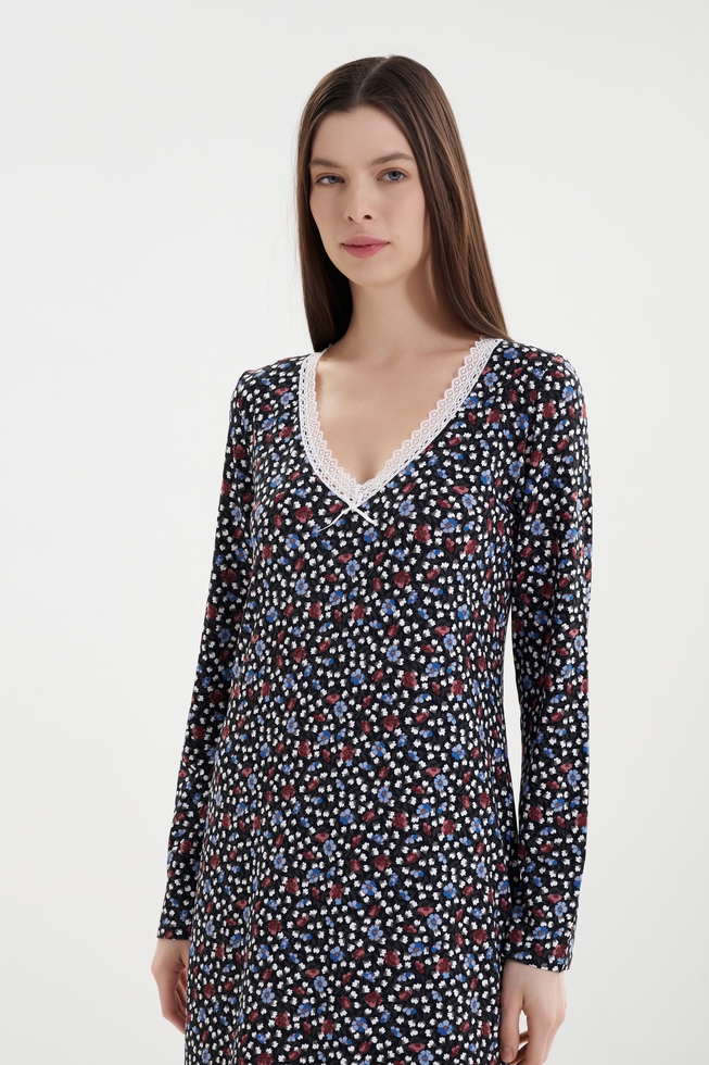  Короткая сорочка с длинным рукавом  3