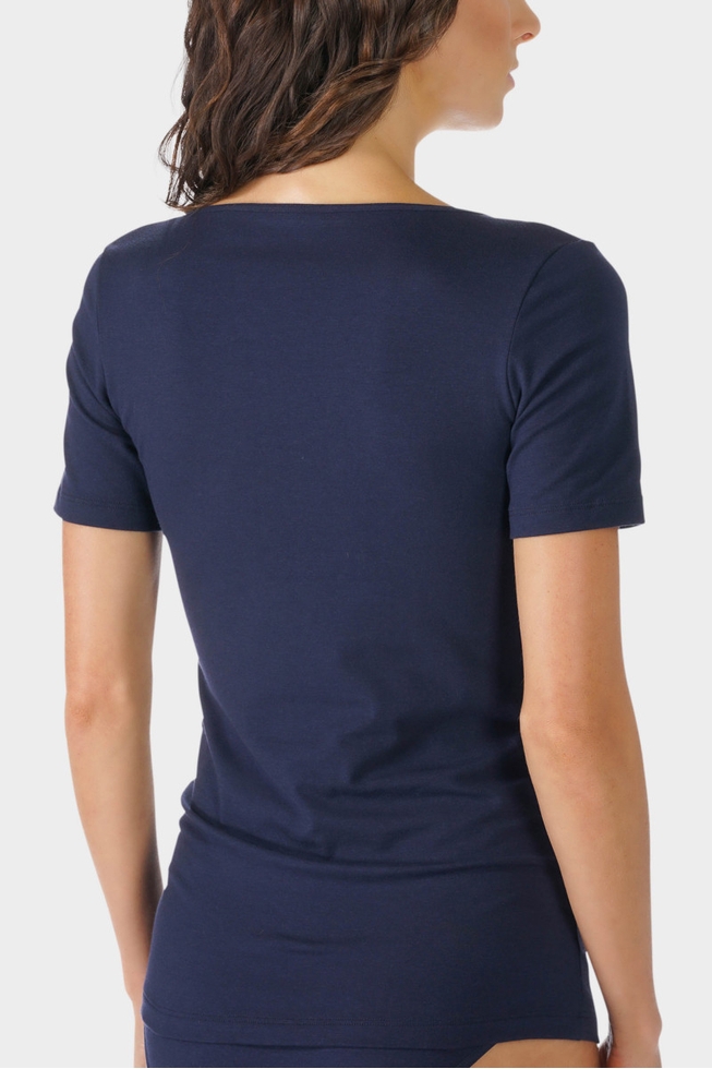 Синяя хлопковая футболка 2