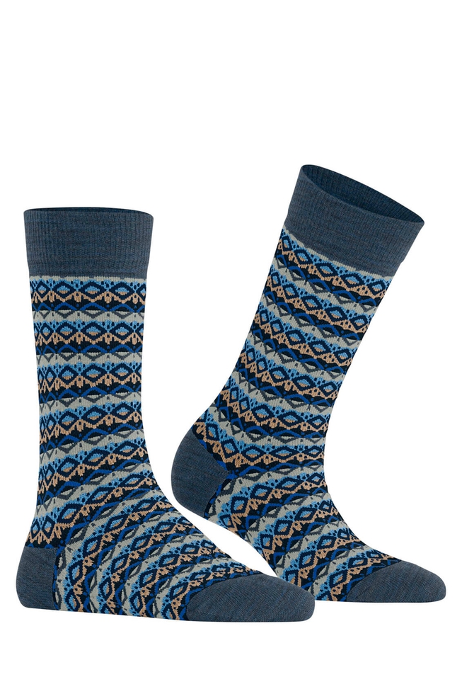 Носки женские синие Modern Fair Isle 3