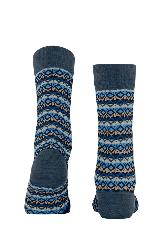 Носки женские синие Modern Fair Isle 2