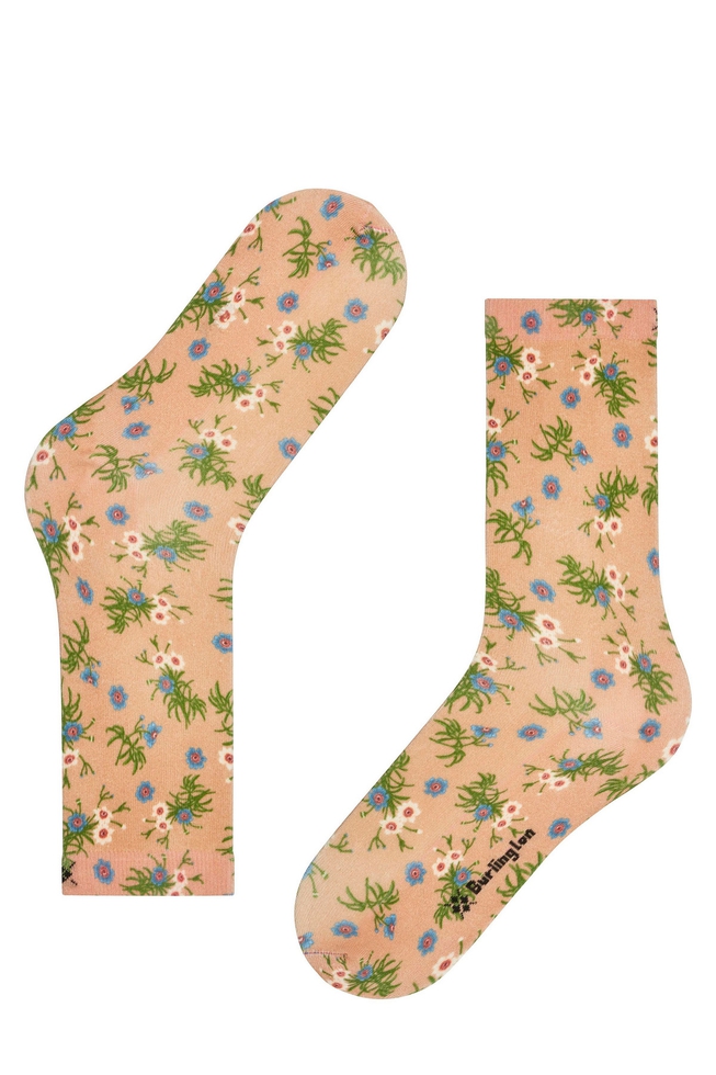 Носки женские бежевые Floral Romance 4