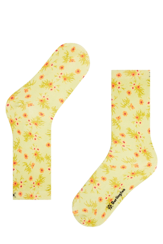 Носки женские зелёные Floral Romance 4