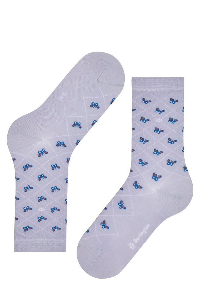 Носки женские голубые Butterflies 4