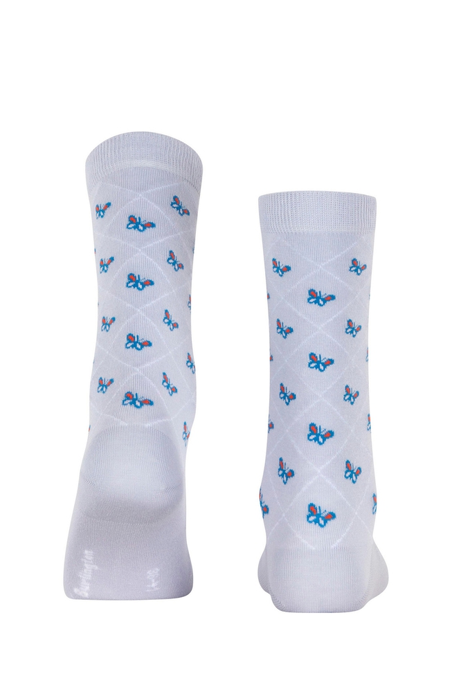 Носки женские голубые Butterflies 2
