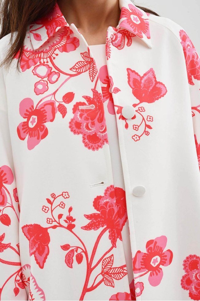 Женский удлиненный жакет с принтом 3