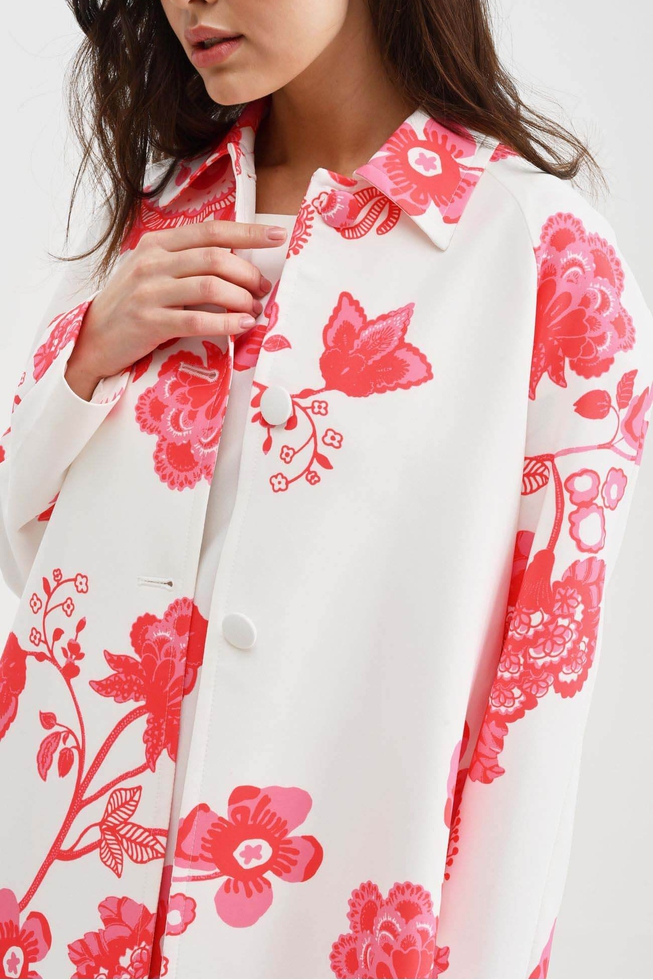 Женский удлиненный жакет с принтом 4