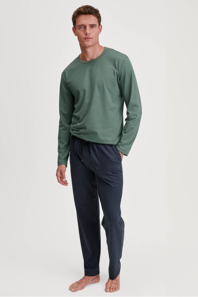 Мужские домашние хлопковые брюки 3