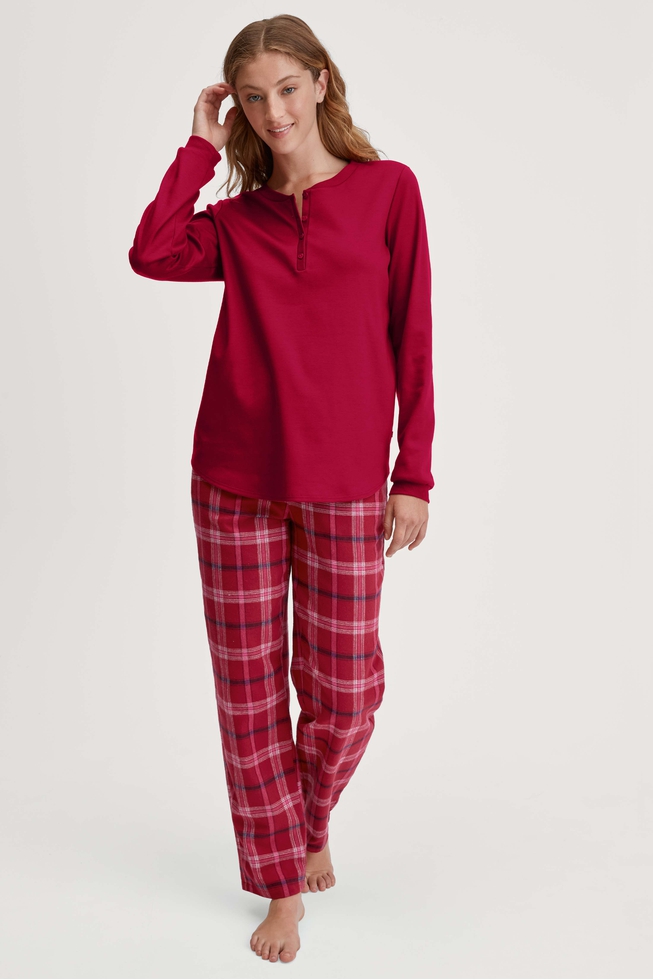 Женские домашние хлопковые брюки в клетку 3