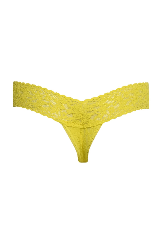 Женские жёлтые трус-танга 2