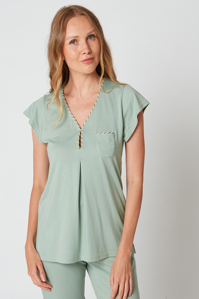  Женская пижама с капри  3