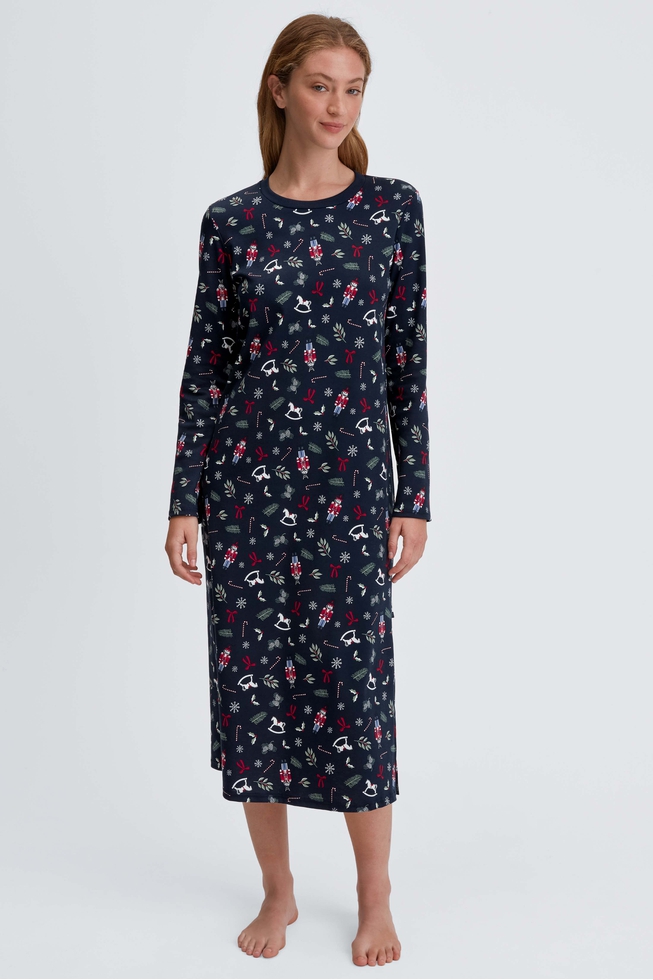 Женская длинная хлопковая сорочка 1