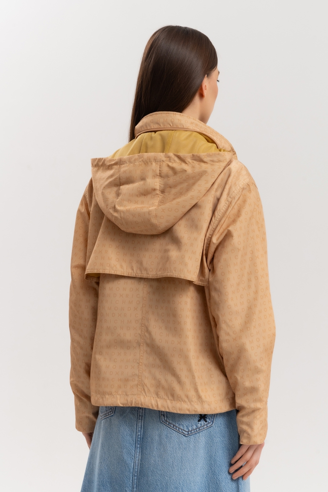 Женская бежевая ветровка  2