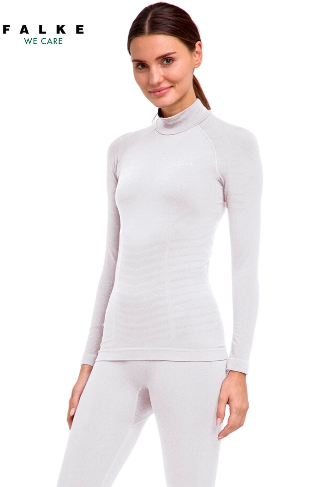 Женский белый лонгслив 1