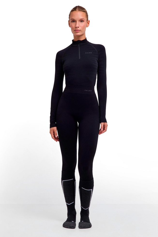 Женские чёрные тайтсы 3/4 3