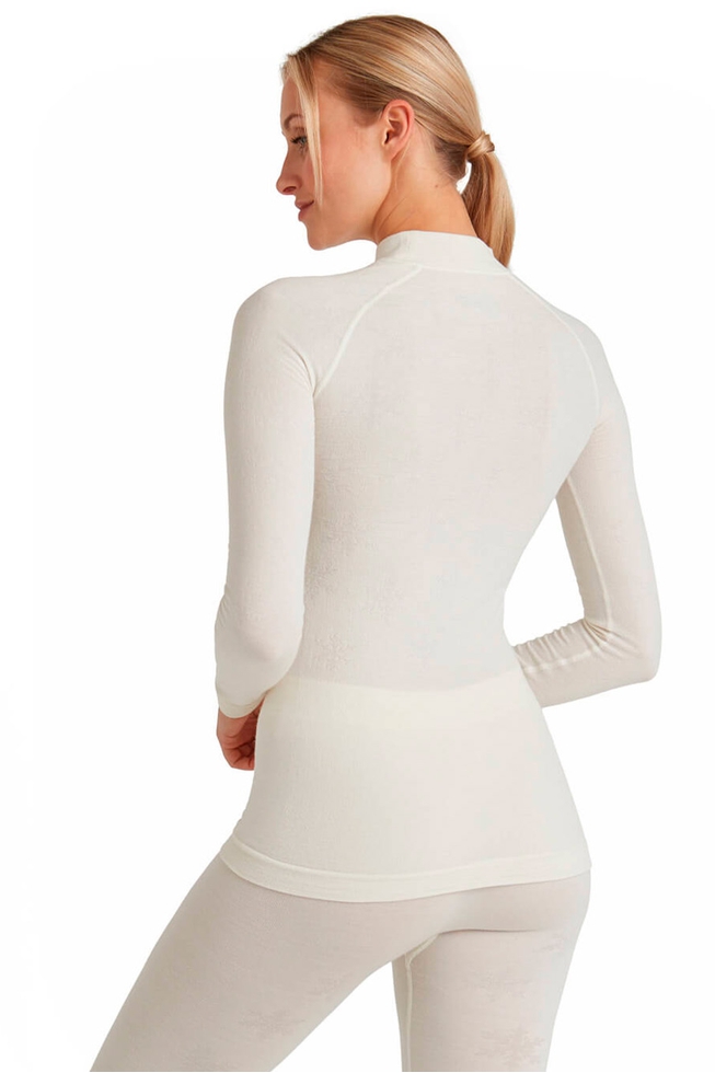 Женский белый термо-лонгслив 2