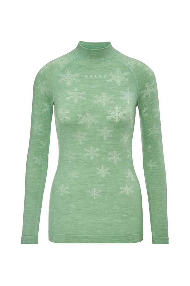 Женский зеленый термо-лонгслив 4