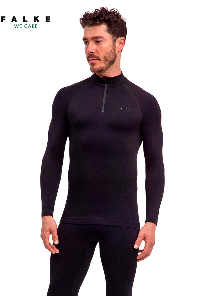 Мужской чёрный лонгслив 1