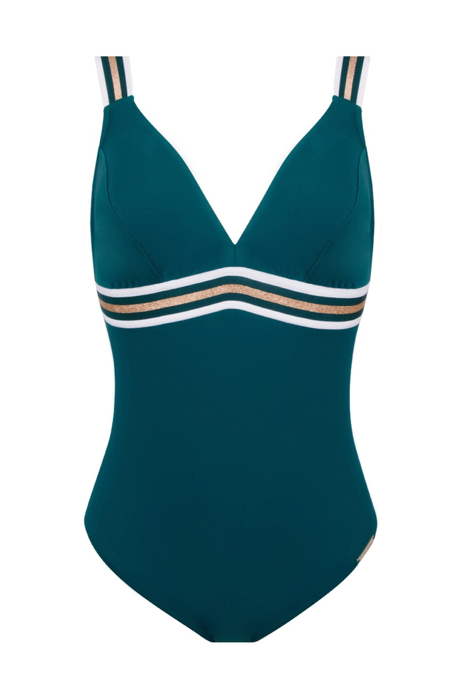  Слитный купальник с мягкими чашками  1