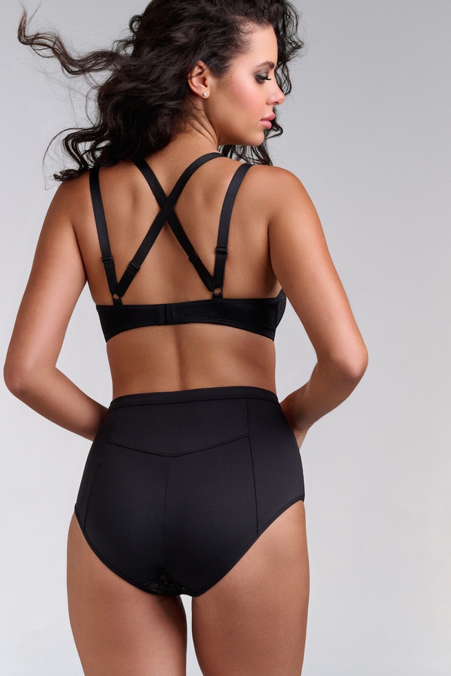  Женские высокие кружевные трусы-слипы  2