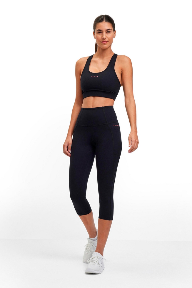 Женские чёрные короткие тайтсы 3