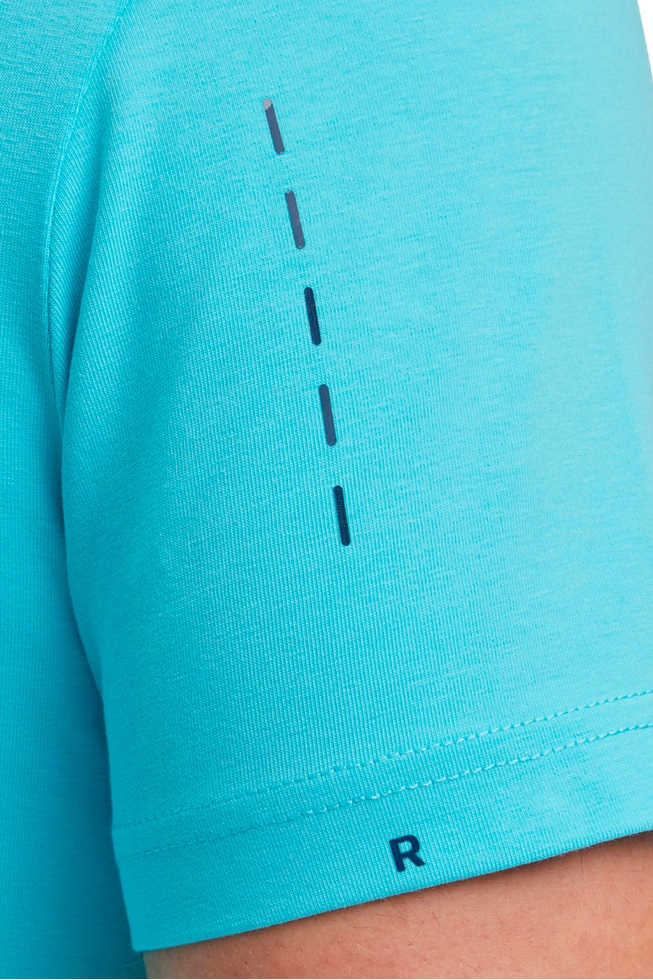 Мужская бирюзовая футболка 4