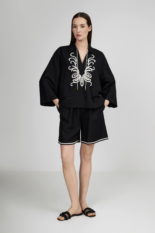 Чёрная блузка 3