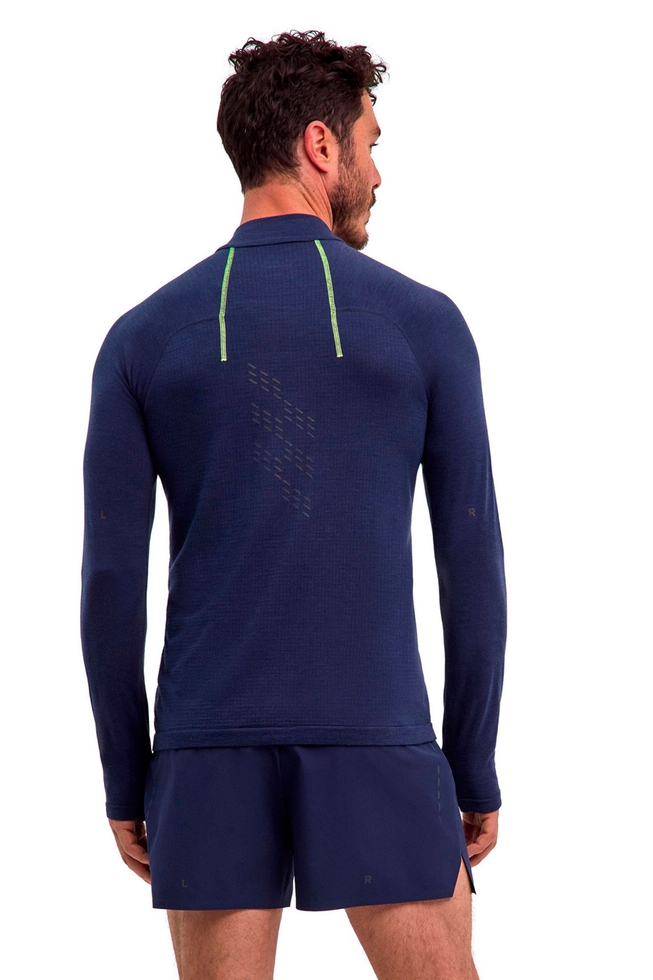 Мужской синий лонгслив 2