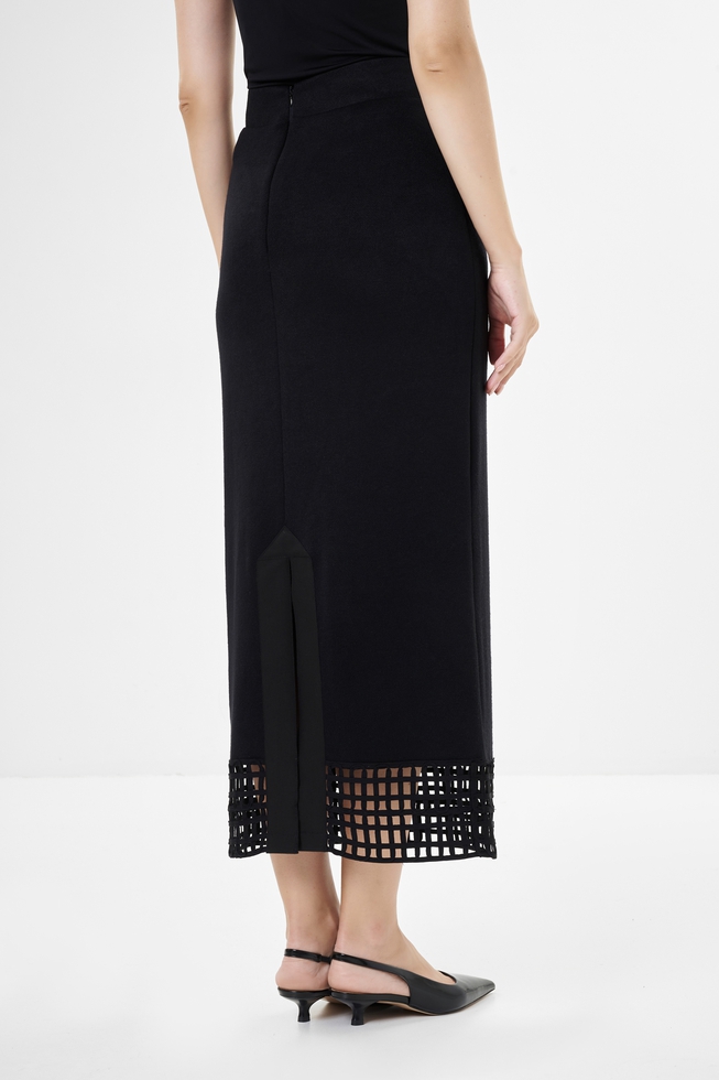 Черная длинная юбка 2