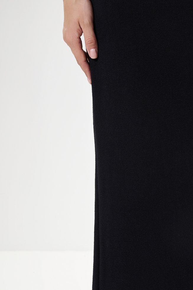 Черная длинная юбка 4